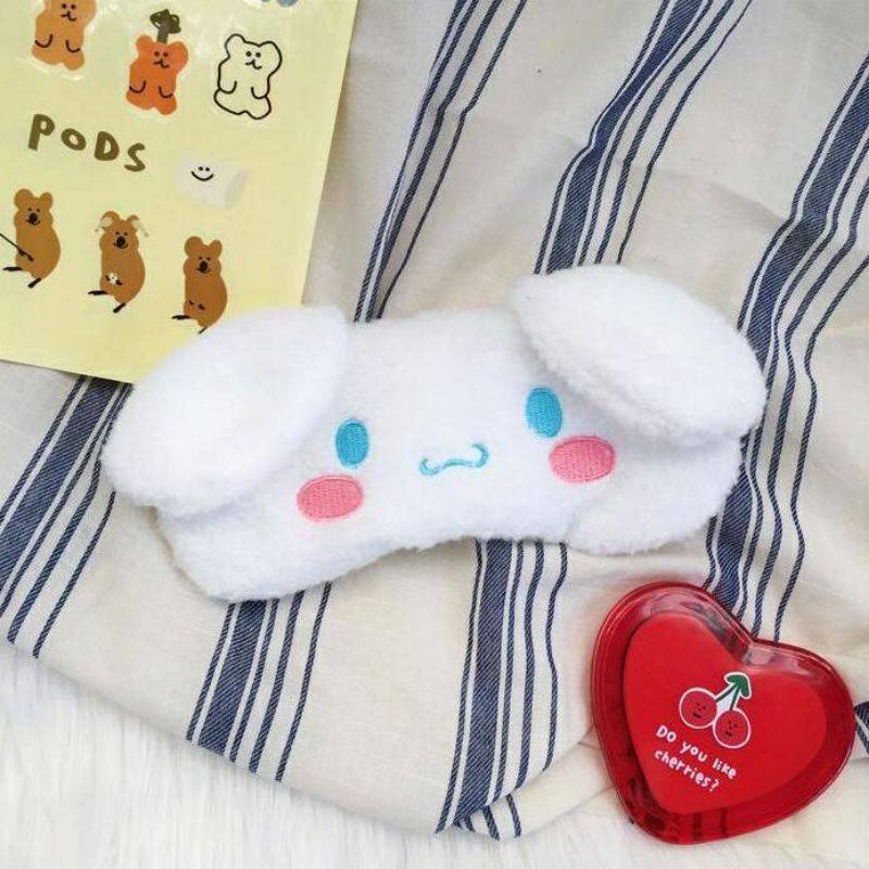 Miếng Che Mắt Ngủ Lông Nhung Hoạt Hình Sanrio Dễ Thương