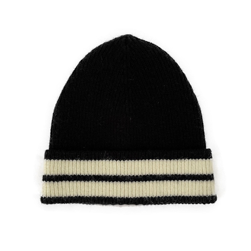 Mũ Len Beanie Họa Tiết Kẻ Sọc Thời Trang Mùa Đông Ấm Áp