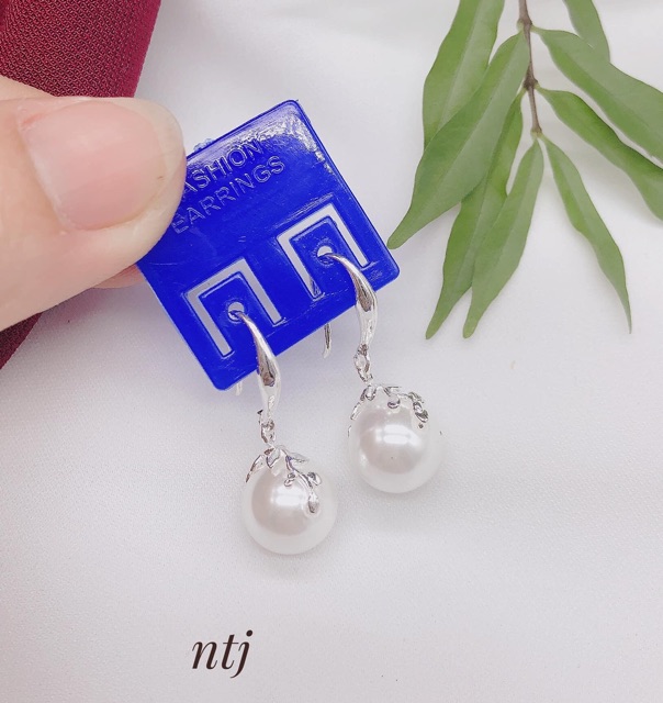 BÔNG TAI BẠC MÓC CÂU KÈM TRAI - BÔNG TAI NỮ BẠC TA