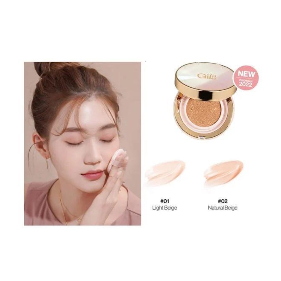 Phấn nước kiềm dầu, dưỡng da Gilaa Long Wear DD Cushion SPF50+ PA+++ 13gr