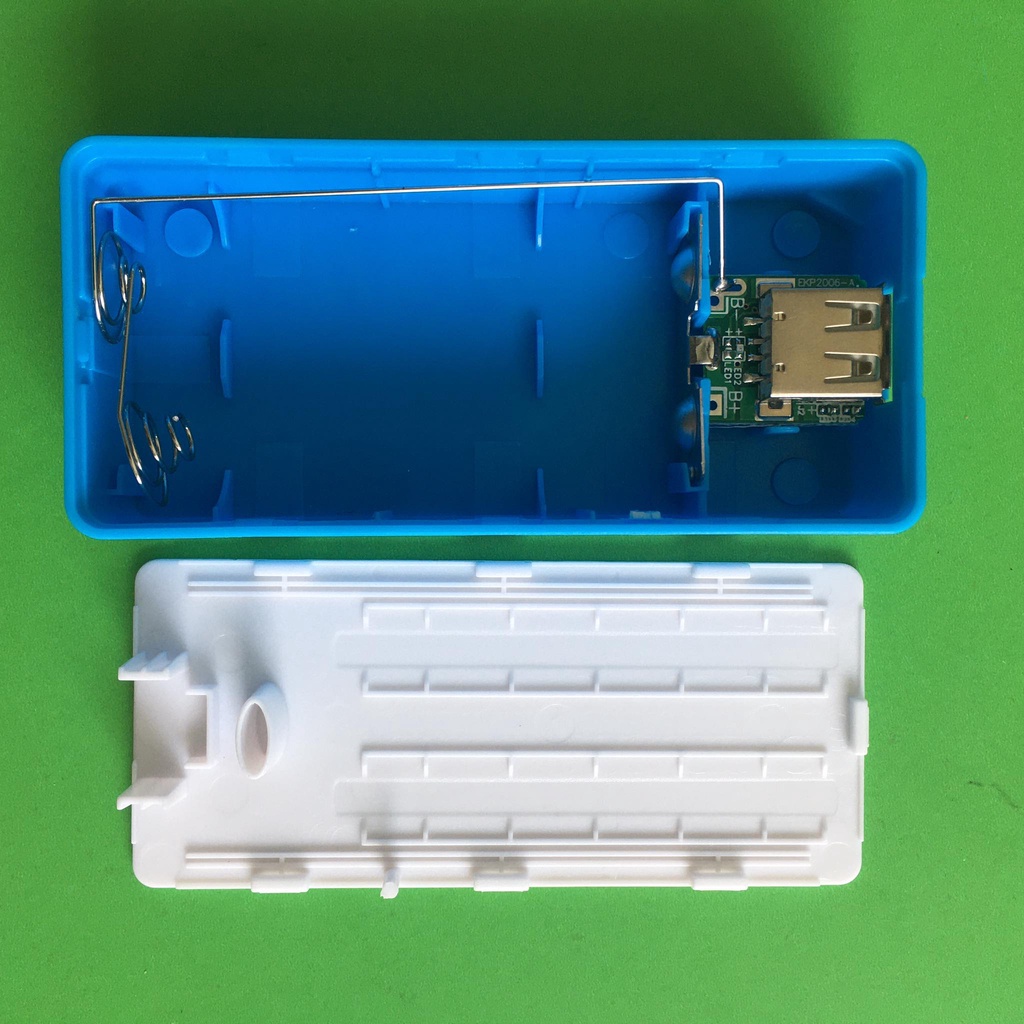 Pin sạc dự phòng 5200mAh - Box sạc dự phòng 2 cell Powerbank kiêm Sạc pin 18650 - Pin 18650 Beston 2600mAh chính hãng