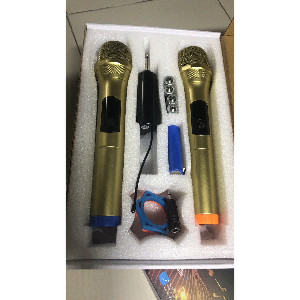 Bộ 2 Micro Karaoke Không Dây Đa Năng Cho Loa Kéo-Loa Amply K5 2021