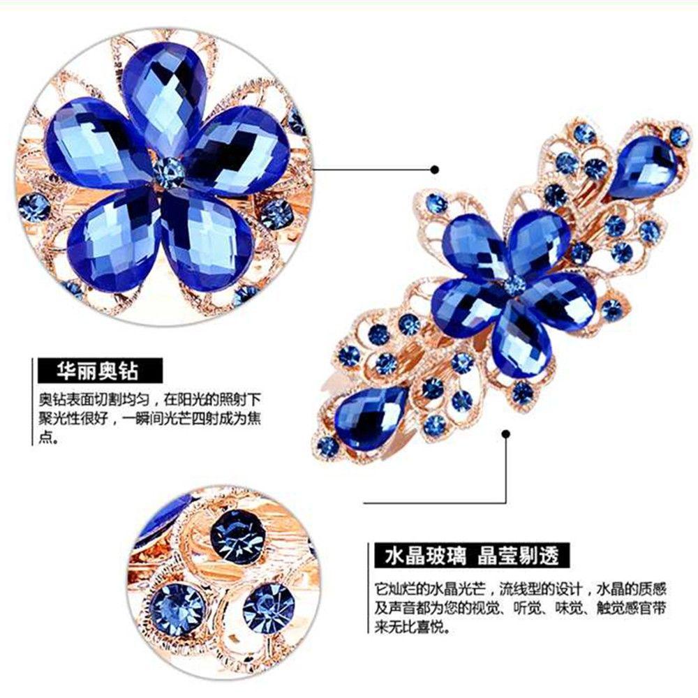 Kẹp Tóc Đính Hoa Lấp Lánh Thời Trang Cho Nữ|Vương Miện Đội Đầu Kiểu Dáng Dễ Thương Xinh Xắn