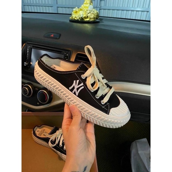 (ảnh,video thật)SỤC GIÀY NY ĐEN MŨI TRẮNG TRẺ TRUNG ,năng động | BigBuy360 - bigbuy360.vn