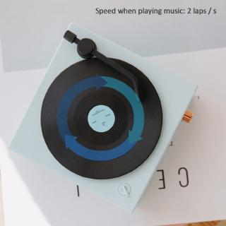♚♚ Retro Bluetooth Wireless Speaker Nostalgic Record Player Style Subwoofer Support TF Card