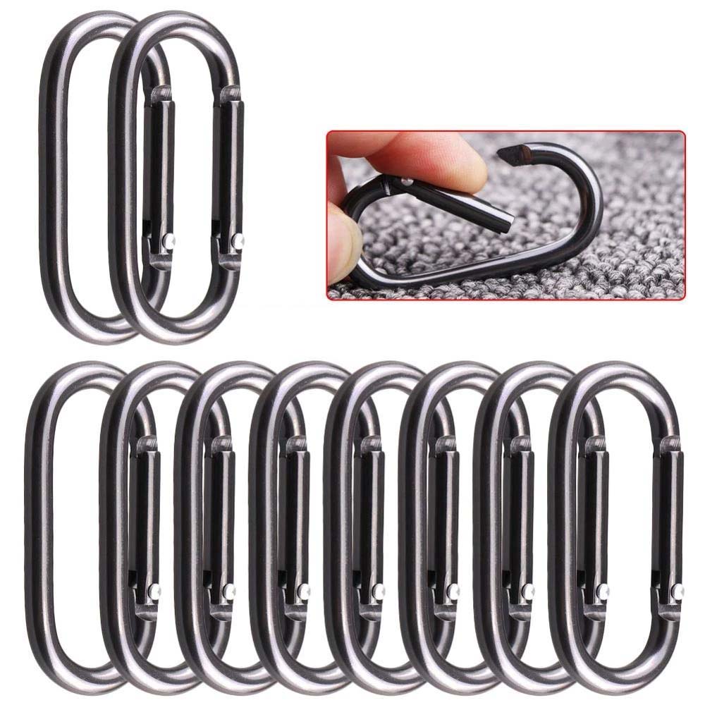 Móc Treo Chìa Khóa Bằng Nhôm Hình Oval 1 Tiện Dụng Cho Dã Ngoại/ Cắm Trại