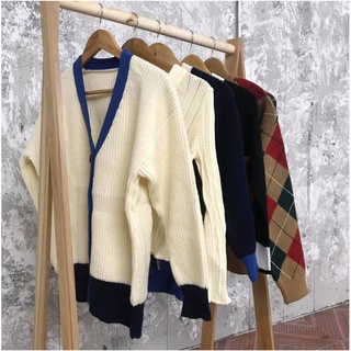 Áo Len Cardigan  Basic Cổ Chữ V