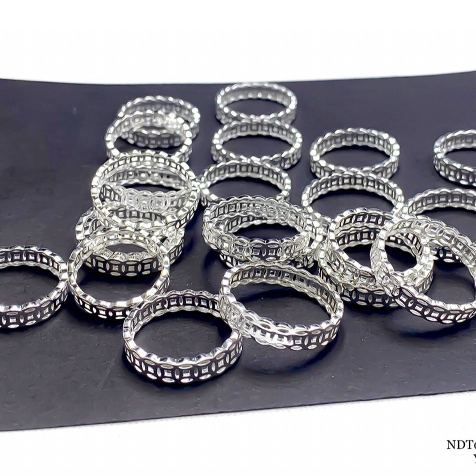 Nhẫn kim tiền chất liệu bạc 925 trắng sáng Y-Style mang ý nghĩa tài lộc , phong thủy tốt.