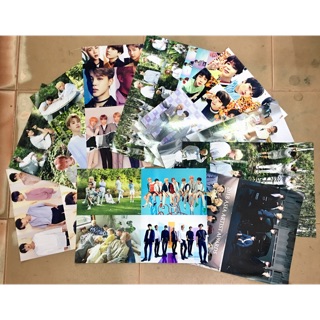 Ảnh poster BTS nhiều ảnh to bé khổ a4 sét 5 tấm