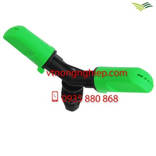 béc tưới trục xoay 2 cánh.