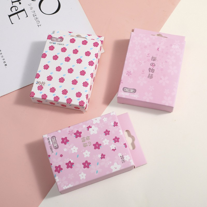 [Hàng mới về] 80 Miếng băng keo cá nhân thoáng khí họa tiết hoạt hình dễ thương dành cho trẻ em