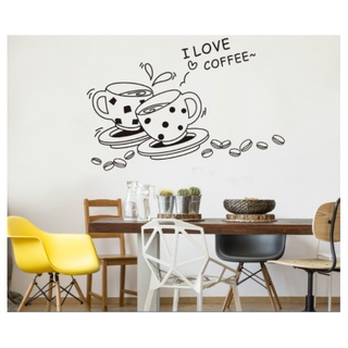 Decal trang trí tường - Love Coffe