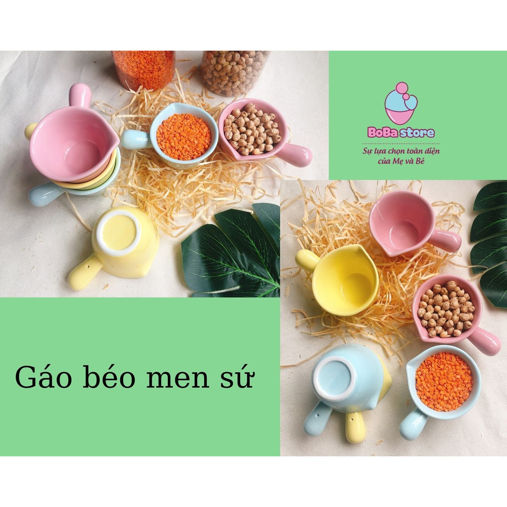 Bát sứ ăn dặm Gáo béo cho bé