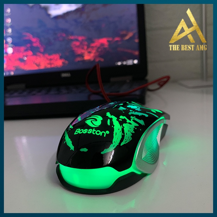 Chuột Máy Tính Có Dây Chuột Gaming LED RGB Bosston GM100 Chuột Laptop PC Mouse Chơi Game