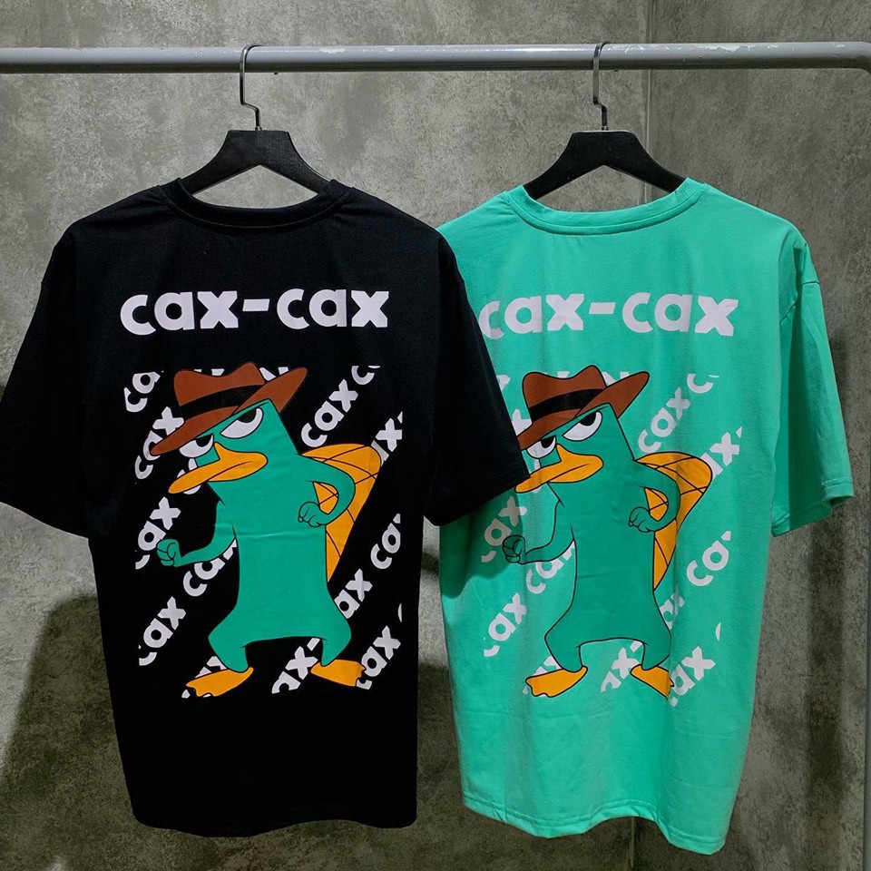 Áo thun unisex form rộng tay lỡ thú mỏ vịt Cax Cax oversize cotton thoáng mát