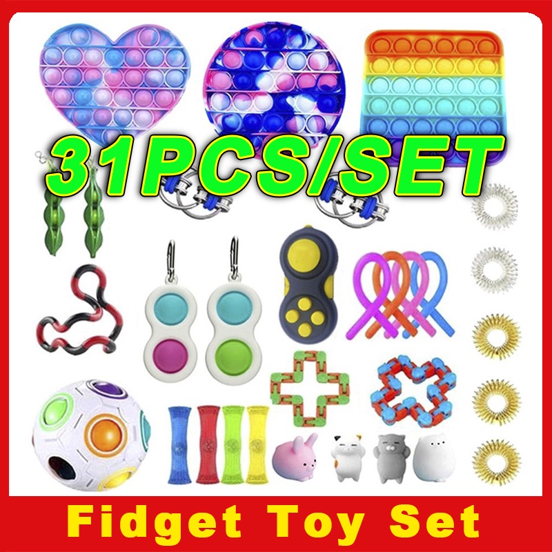 Bộ đồ chơi Fidget 31 món giải tỏa căng thẳng