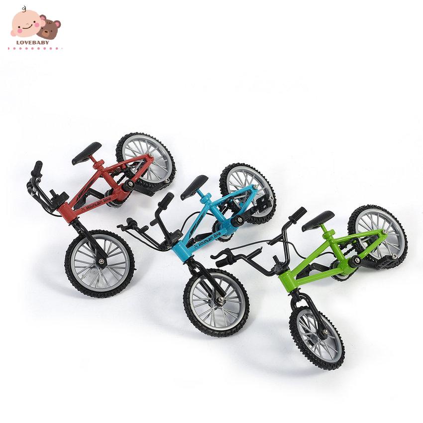 [HOT]Mini Size Simulation Alloy Finger Bike Children Kid Funnt Mini Finger Bike Toy