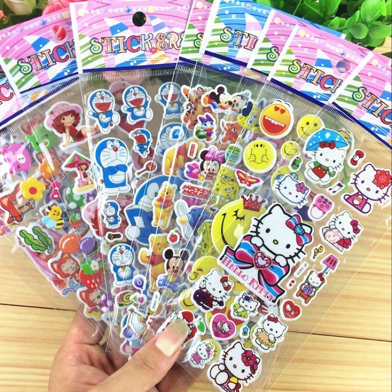 Sticker Nổi Nhiều Hình Siêu Đẹp