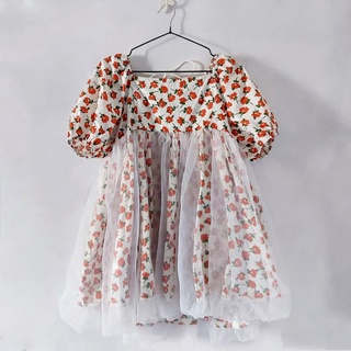 [ Thanh lý ] Đầm babydoll hoa phối