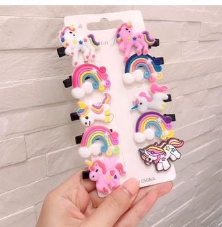 Set 10 Kẹp Tóc Hoa Quả Cute Cho Bé