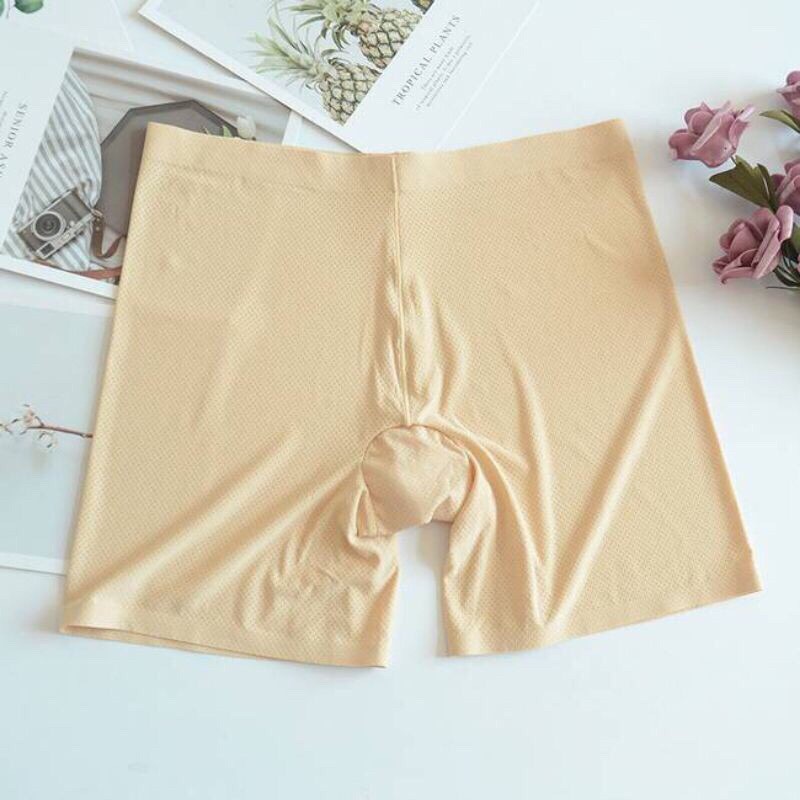 Quần lót su thông hơi, quần mặc trong váy mềm mịn không lộ viền siêu mát mặc dáng dài 6530