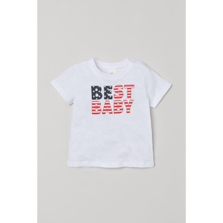 Áo thun thời trang bé trai hm uk size 4m-3 tuổi