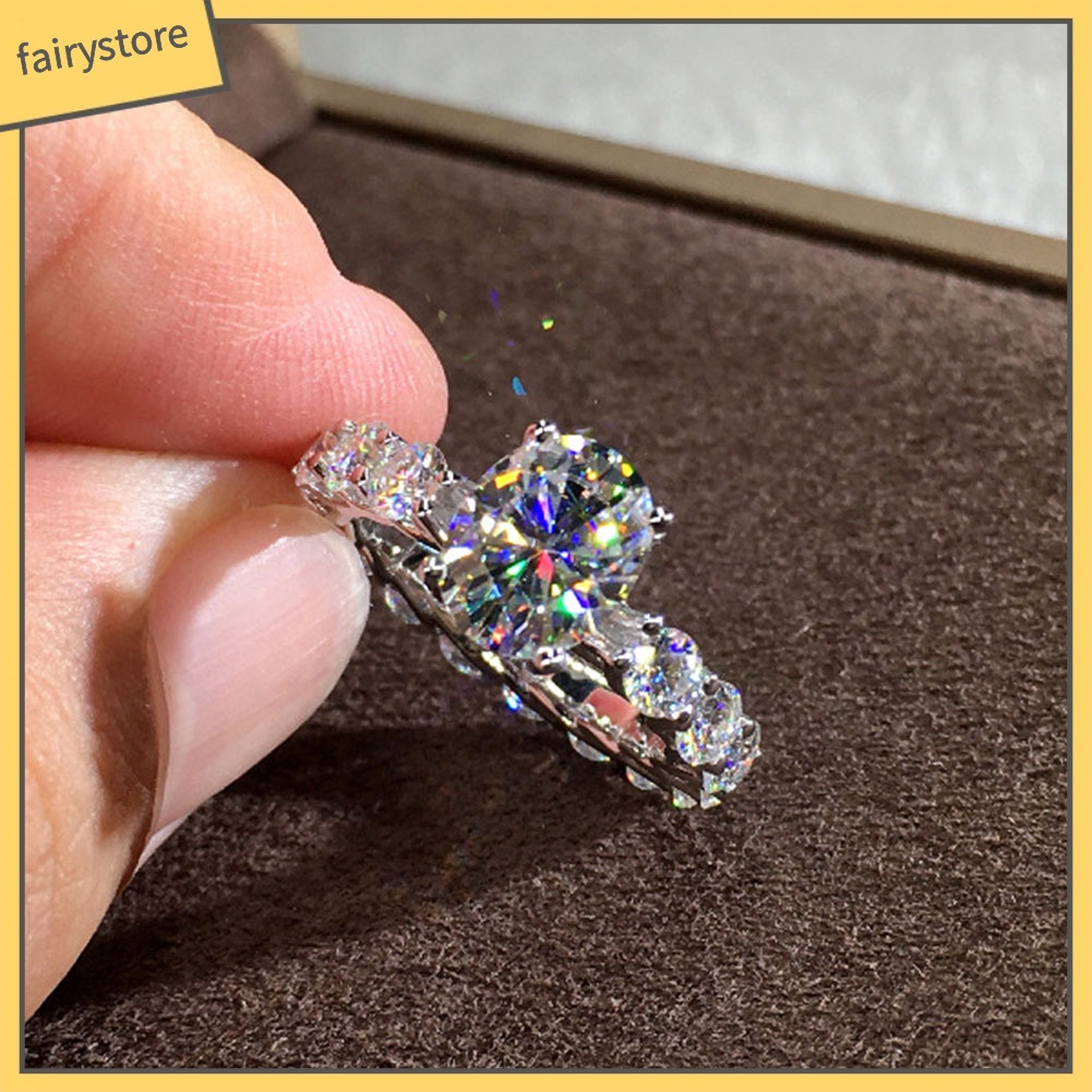 Nhẫn Hợp Kim Đính Đá Sang Trọng Cho Nữ