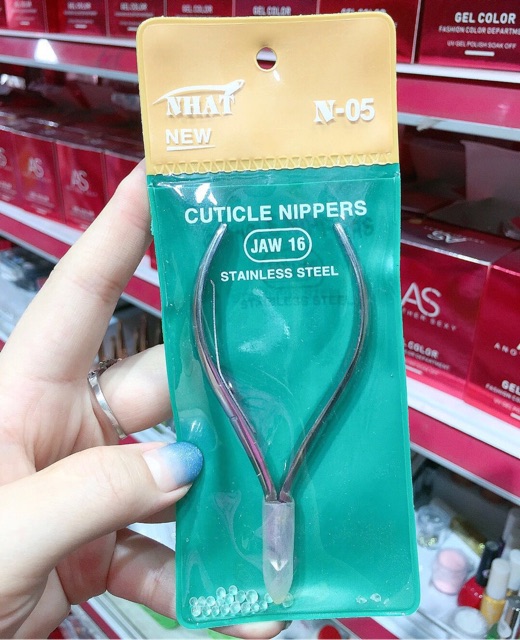 Kìm nhặt da,kềm căts da bán nguyệt thép loại rẻ