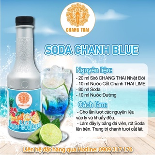 Siro Blue Nhiệt Đới Chang Thai 1000ml