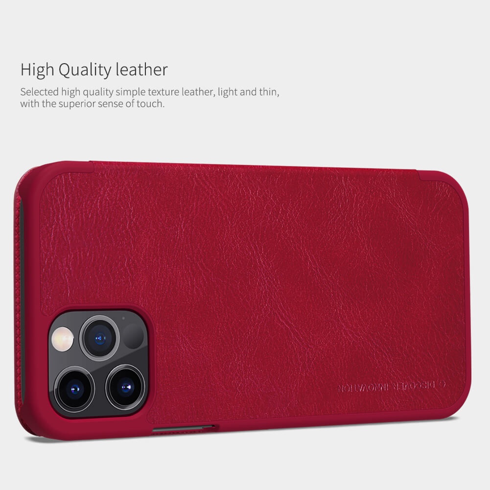 Bao da Nillkin QIN Leather Case cho iPhone 11/12 Pro Max/11/12 Pro/11/`12/12 Mini/Xs Max/Xr/X/Xs/6/6S/7/8/Plus