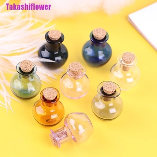 Set 2 Lọ Thủy Tinh Tròn Mini Trang Trí Nhà Búp Bê