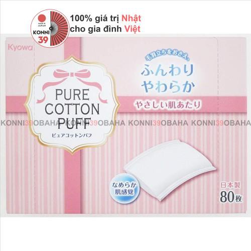 Bông tẩy trang 80 miêng PURE COTTON