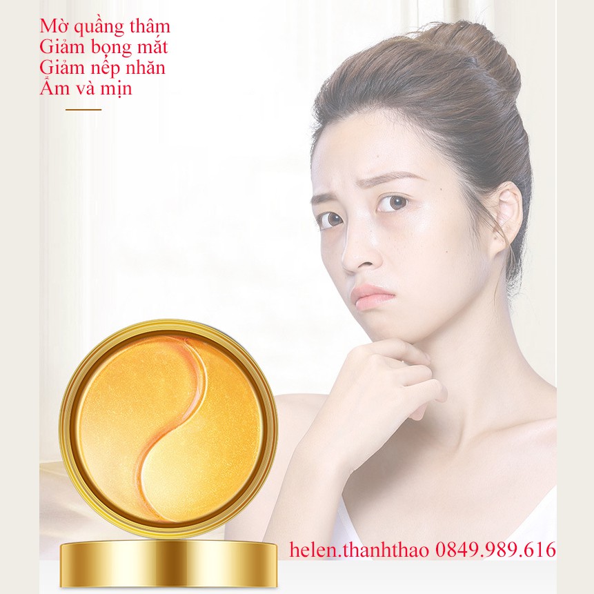 Mặt nạ mắt nội địa trung BISUTANG BINGJU Gold snail moisturizing của BiYing Cosmetics cực kỳ nổi tiếng 🍑