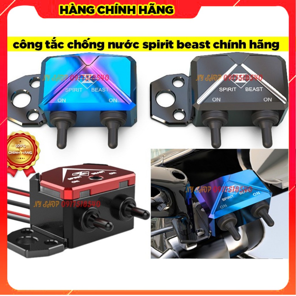 công tắc CNC spirit beast chính hãng full box . gắn đèn trợ sáng