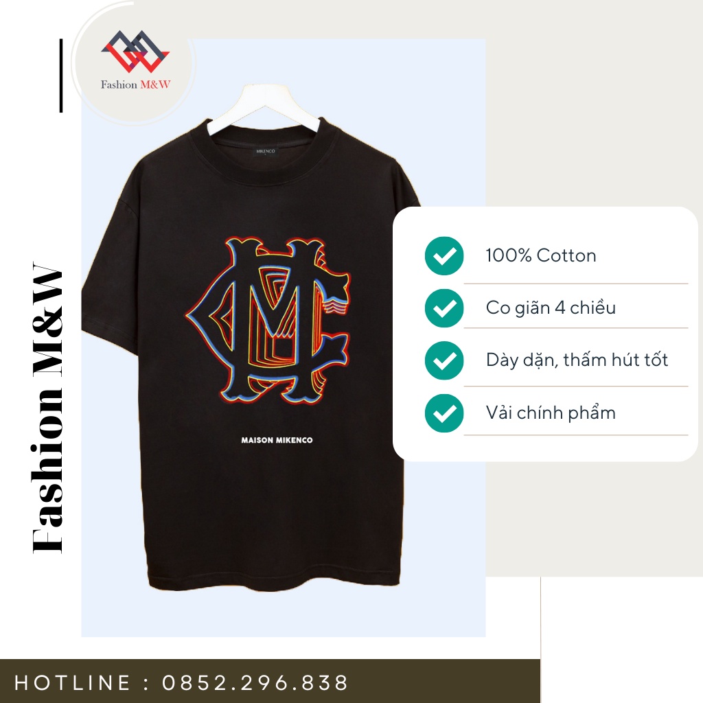 Áo thun tay lỡ MIKENCO MC 11 màu + Combo Mũ Mikenco Mc. Áo Phông Giá rẻ chất liệu 100% cotton co giãn 4 chiều.
