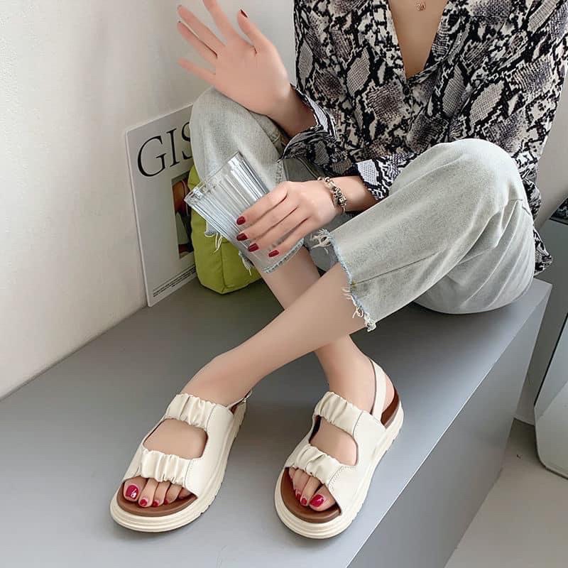 Dép lê, sandal 2 quai nhúm qc fullbox