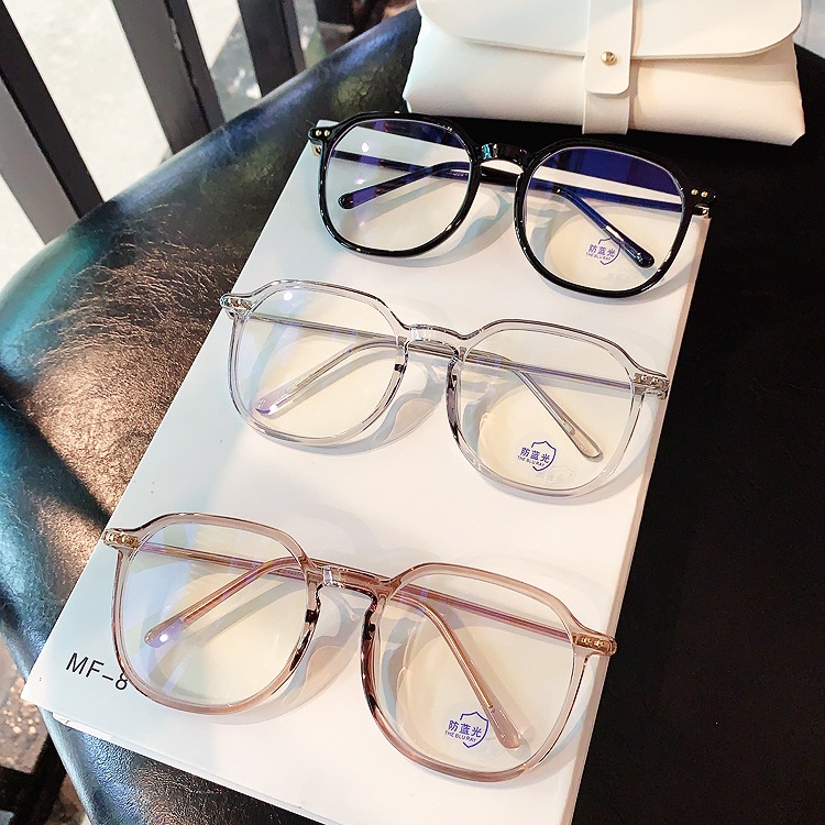 Mắt kính chống bức xạ thiết kế quá khổ phong cách Hàn cho nữ
