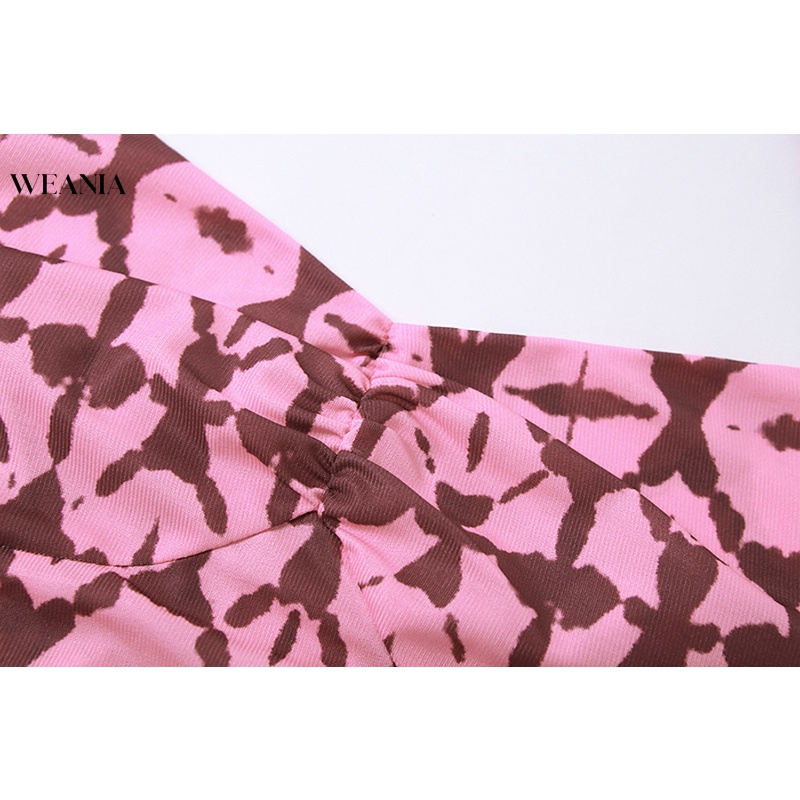 Áo Croptop Hai Dây In Họa Tiết Thời Trang Mùa Hè Cho Nữ