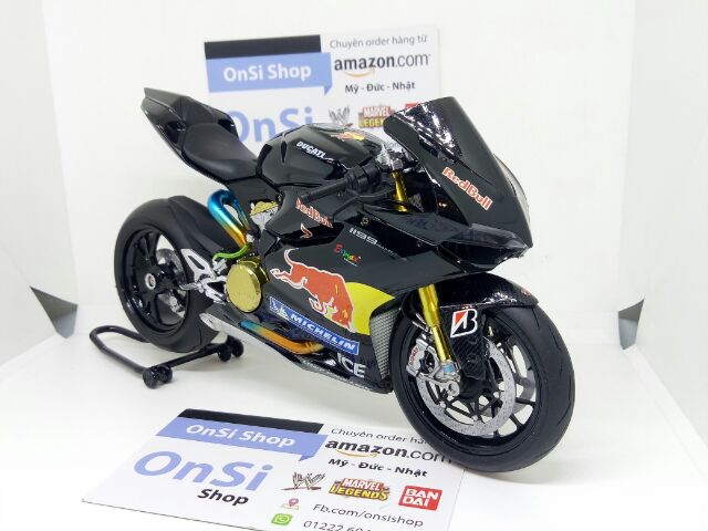 DUCATI 1199 PANIGALE S RED BULL 1/12 MÔ HÌNH XE MOTO KIT TAMIYA