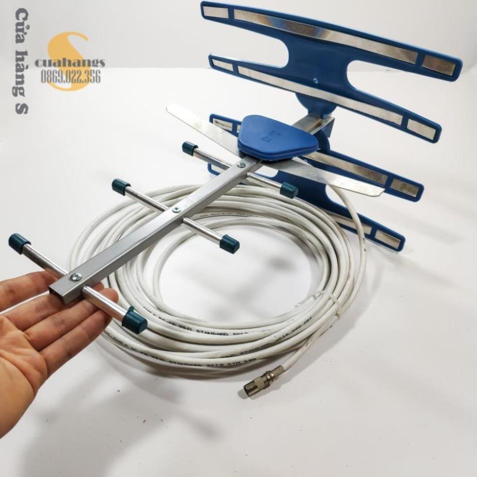 Anten tivi thông minh thu sóng DVB T2 truyền hình mặt đất kèm dây T24G - Bắt sóng khỏe