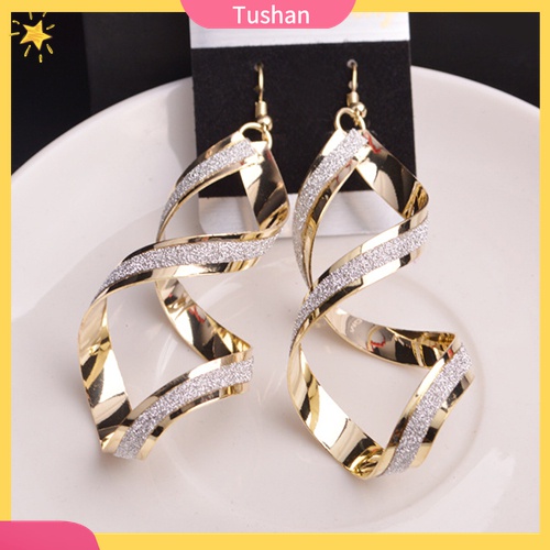 [TS] - Bông Tai Dạng Móc Xoắn Ốc Làm Quà Cưới / Đính Hôn Cho Cô Dâu