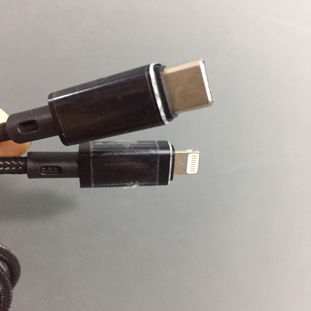 [C to L] Cáp sạc nhanh PD18W dây dù siêu bền cho ip PD18W Pisen PCL03 (1m)