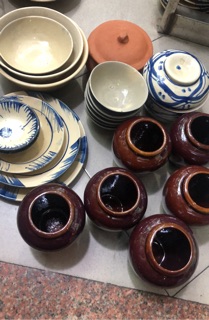 Set gốm Việt + Lu uống bia