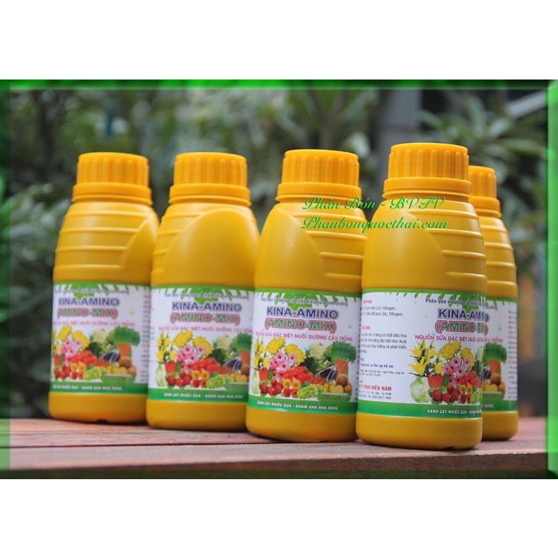 Phân bón lá vi lượng KINA-AMINO Mix dạng sữa, chai 500ml