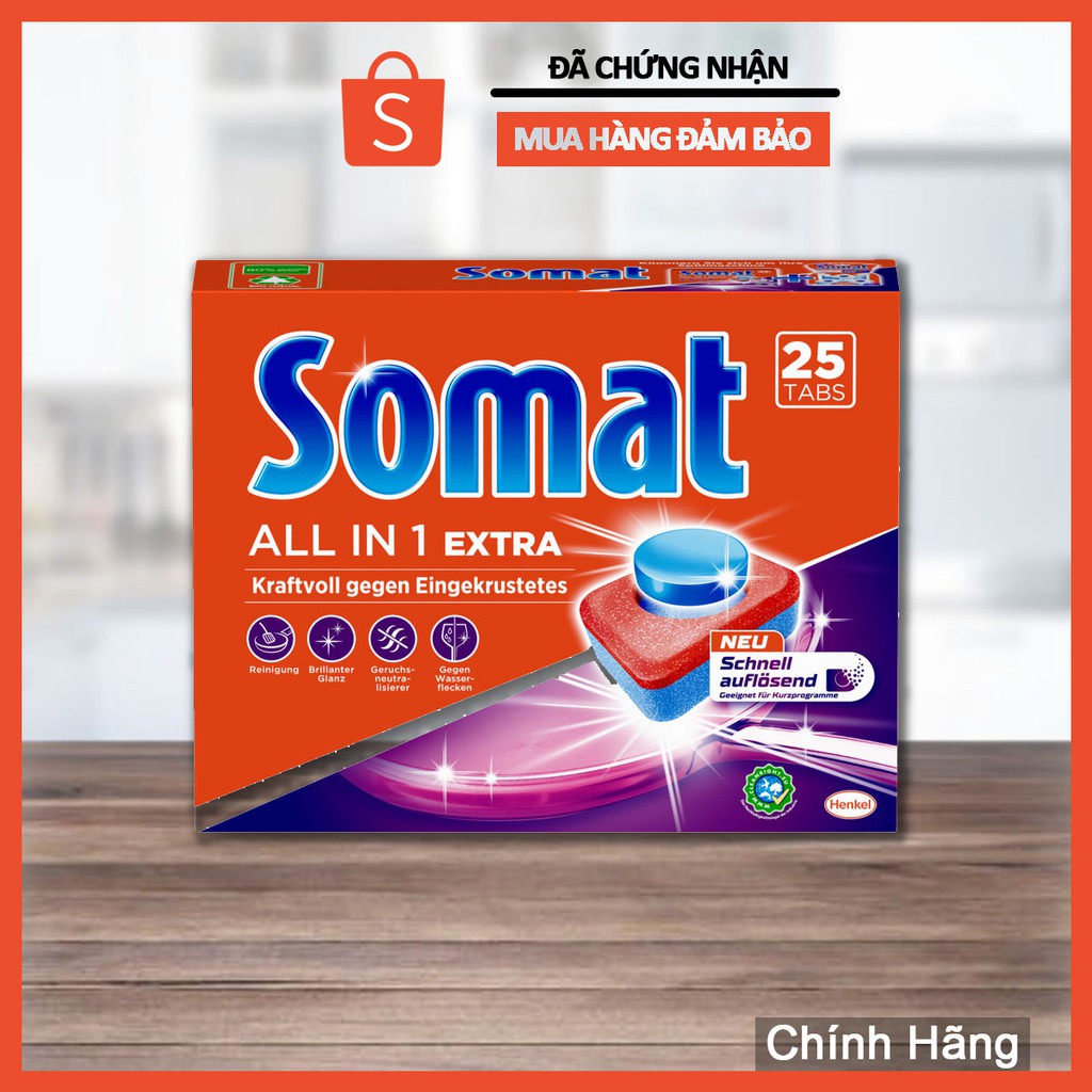  Viên rửa bát Somat All in one 25 viên