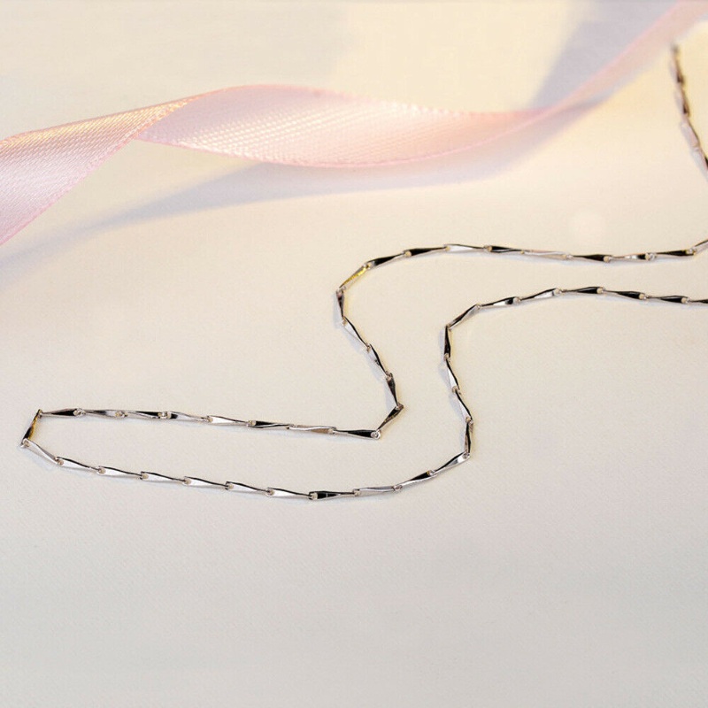 100% Thật 925 Sterling Silver Chain Triangle Chain Tất cả các kích thước Đóng dấu Ý