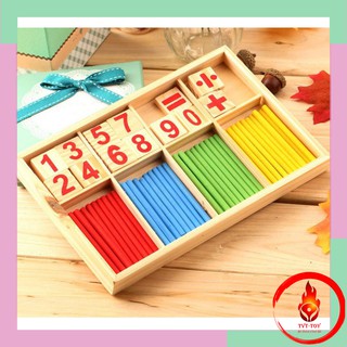 Bộ que tính và số đếm 1-9 giúp con học tập và tư duy tốt hơn
