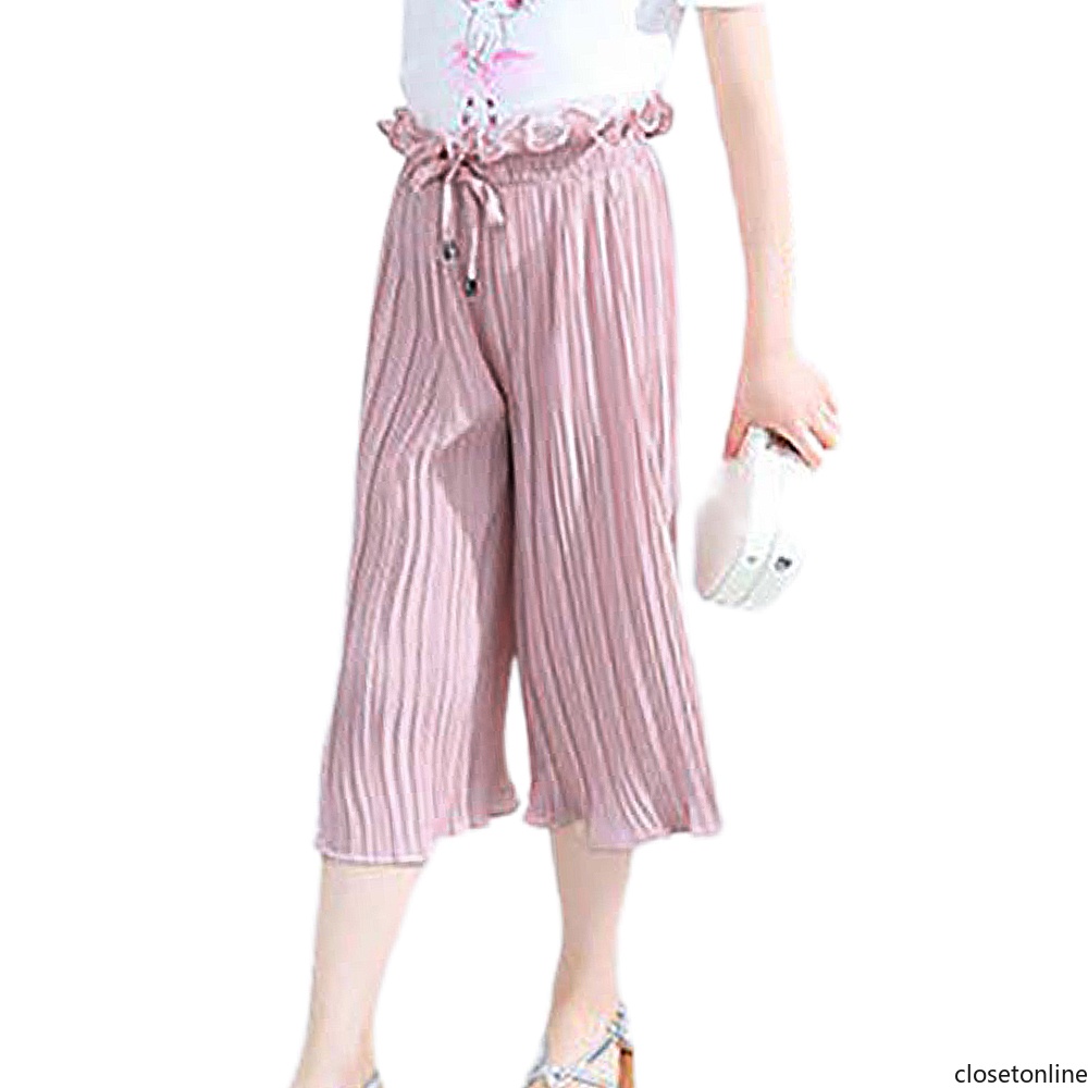 Quần ống rộng Chống Muỗi Chất Liệu Chiffon Mỏng Cao Cấp Thời Trang Mùa Hè Cho Bé