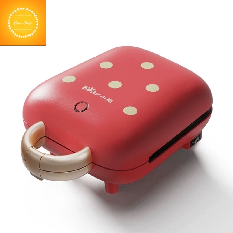 Máy làm bánh kẹp, sanwitch strawberry siêu xinh chính hãng Bear nội địa