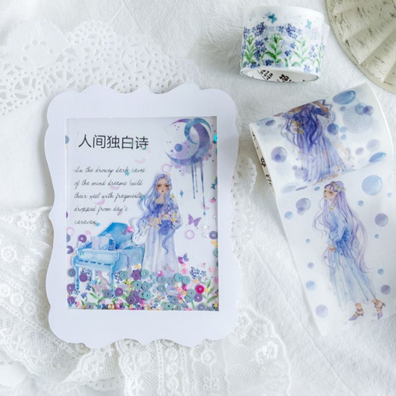 Set 6 cuộn băng dính trang trí washi tape